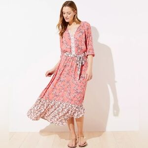 Loft Beach | Garden Tiered Maxi Dress | Floral Spring Maxi Easter Style